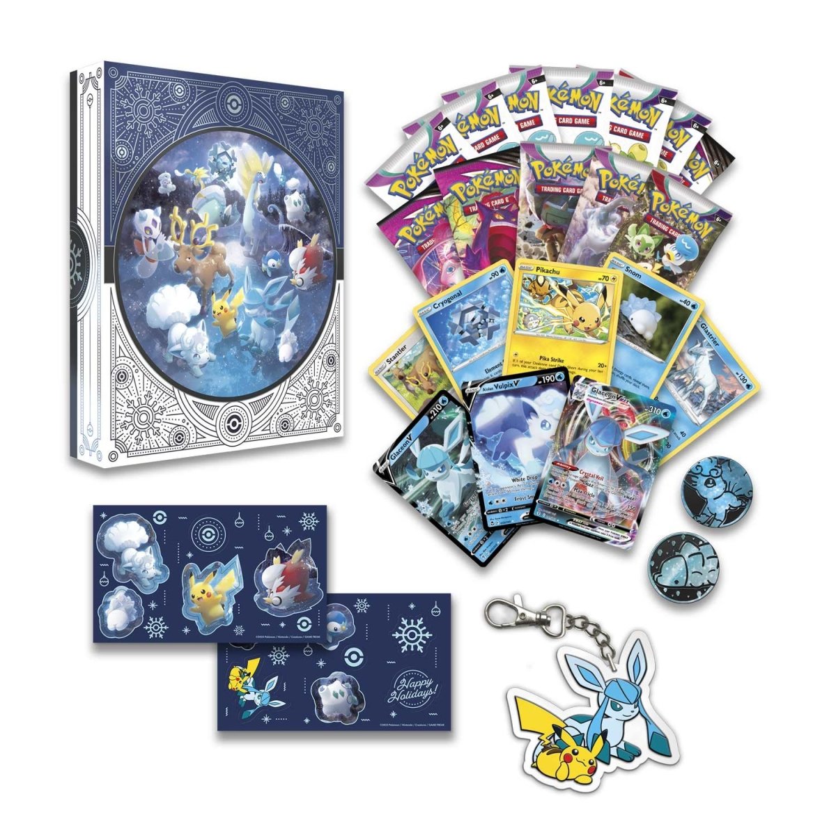 Pokemon 2023 Holiday Calendar (Glaceon, Alolan Vulpix)