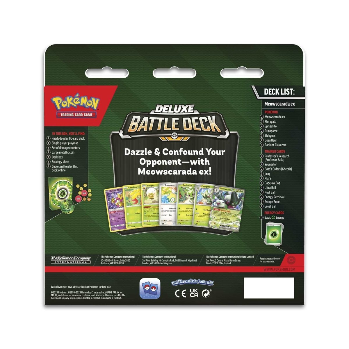 Pokemon - Meowscarada ex Deluxe Battle Deck