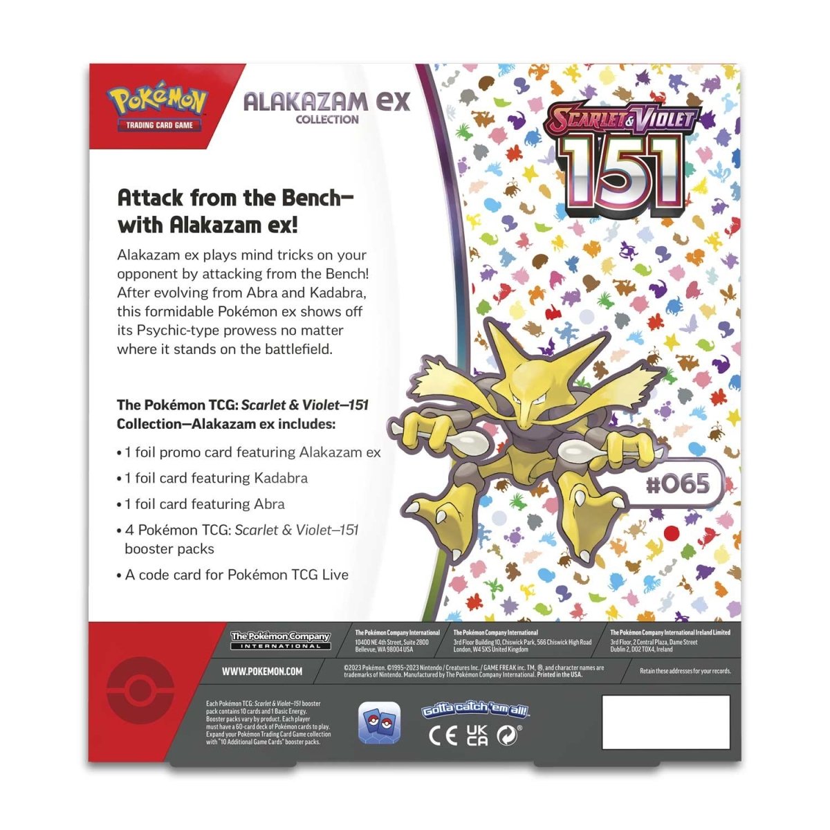 Pokemon 151 - Alakazam ex Box
