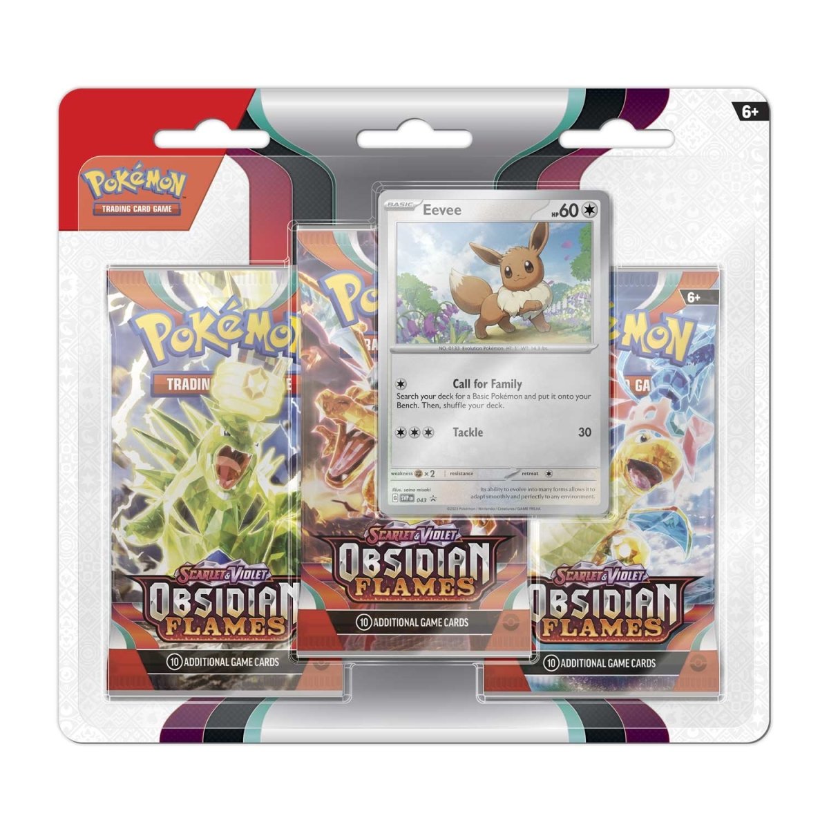 Pokemon Obsidian Flames - 3-Pack Blister