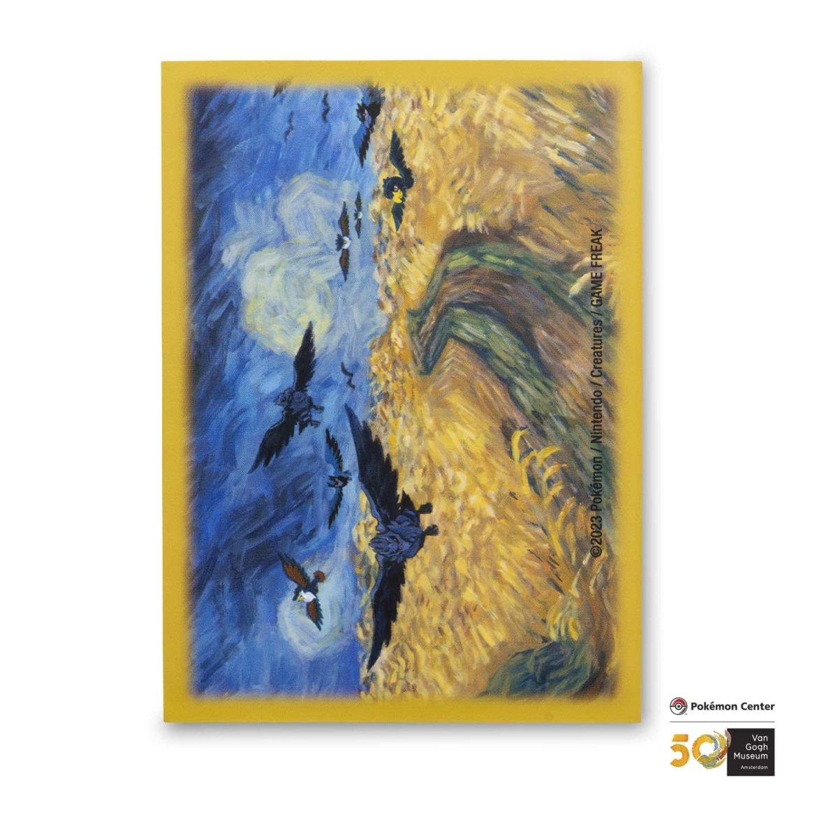 Pokémon Center × Van Gogh Museum: Corviknight Inspired by Wheatfield with Crows Card Sleeves (65 Sleeves)
