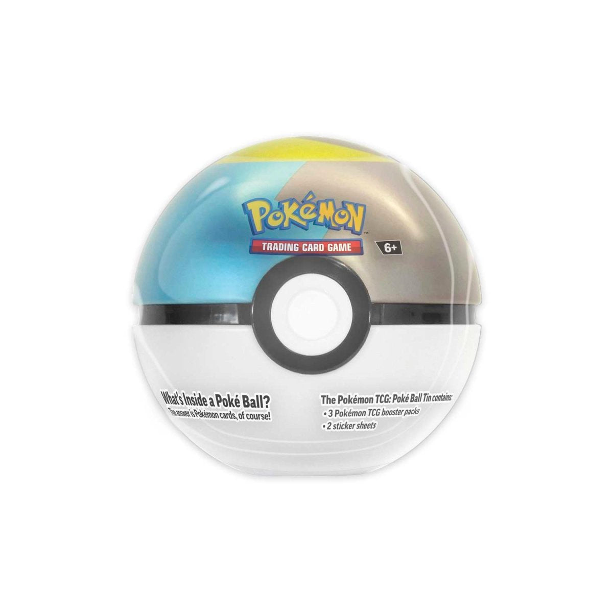 Pokémon TCG Poké Ball Tin – 3 Booster Packs + 2 Sticker Sheets, Q4 Release, Collectible Tin