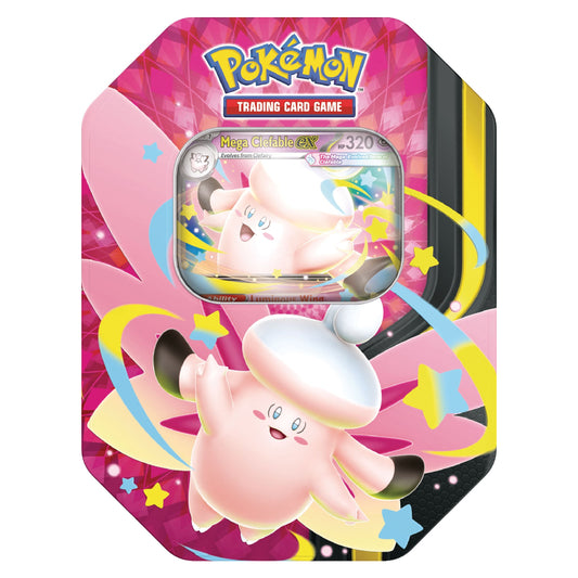 Pokemon Mega Moonlit - Tin (Mega Clefable ex) (Pre-Order) - June 5