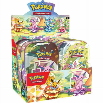 Pokemon Prismatic Evolutions - Mini Tin Display (8 Tins)