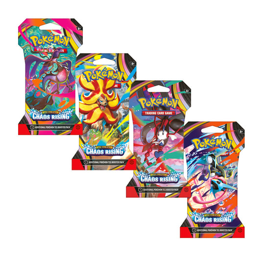 Pokemon Chaos Rising - Sleeved Booster Pack (Random Artwork) (Pre-Order) - May 22nd