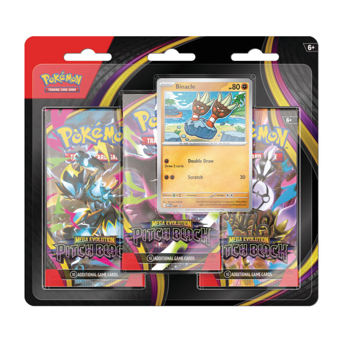 Pokemon Pitch Black - 3-Pack Blister (Binacle)
