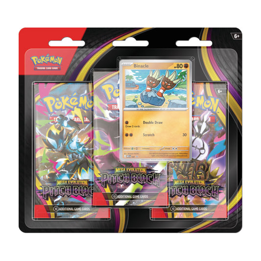 Pokemon Pitch Black - 3-Pack Blister (Binacle) (Pre-Order) - July 17