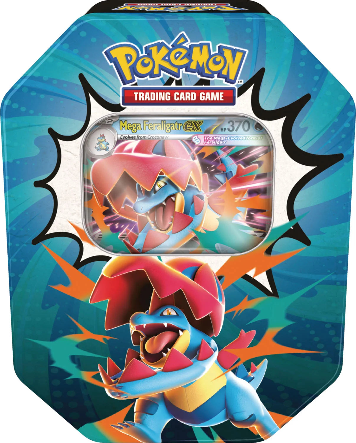 Pokemon Ascended Heroes - Tin (Mega Feraligatr ex) (Pre-Order) - August 28