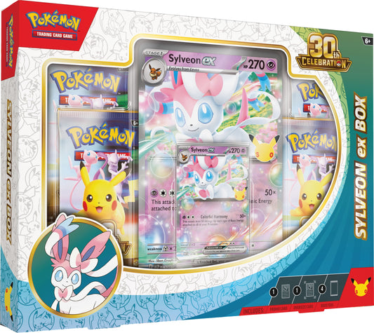 Pokemon 30th Celebration - ex Box (Sylveon ex) (Pre-Order) - Sept 16