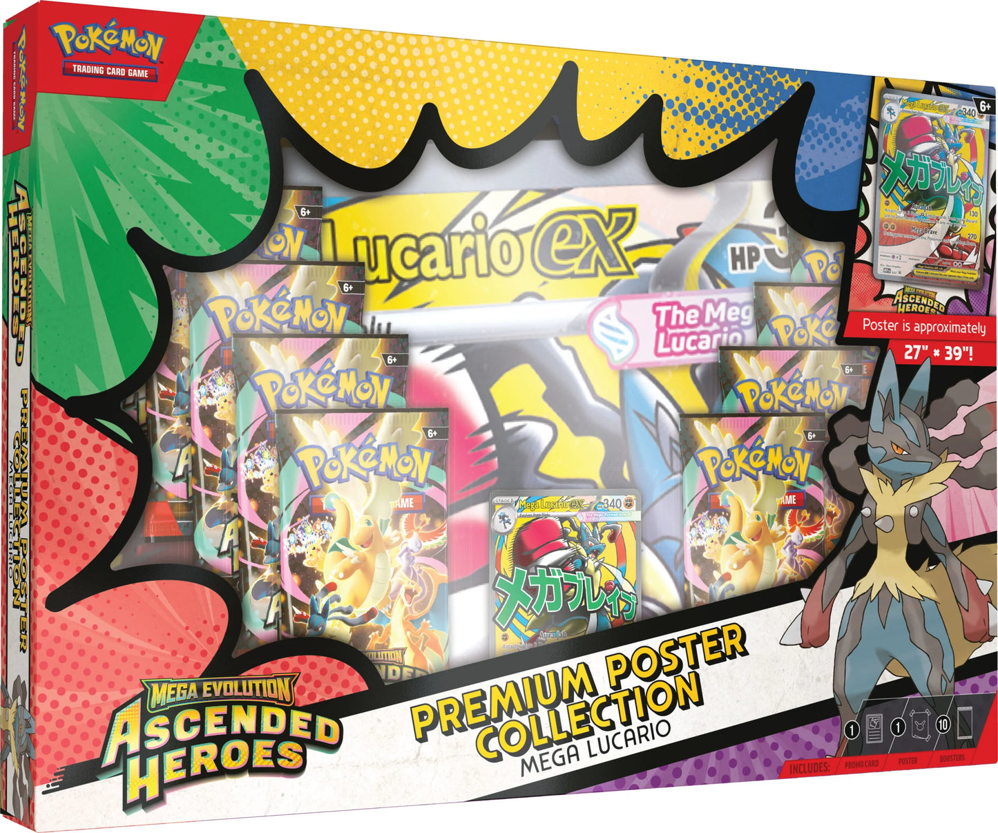 Pokemon Ascended Heroes - Premium Poster Collection - Mega Lucario ex