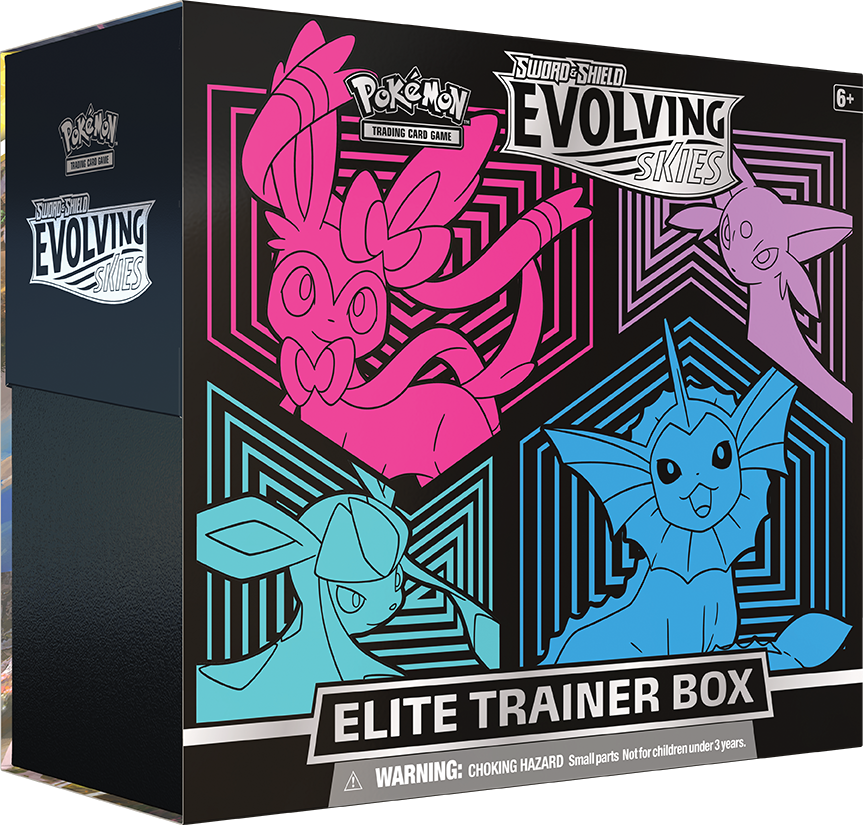 Pokemon Evolving Skies - Elite Trainer Box (Vaporeon, Espeon, Glaceon, and Sylveon)