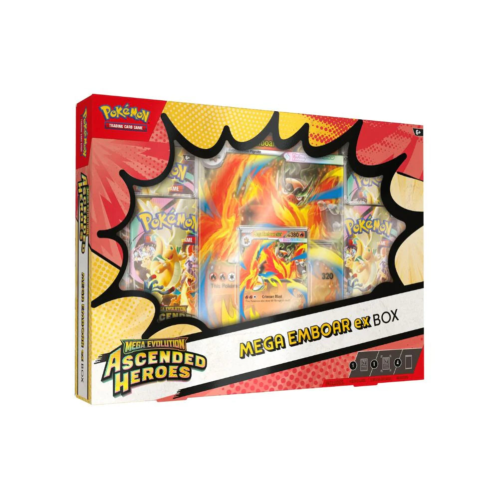 Pokemon Ascended Heroes - ex Collection Box - Mega Emboar ex Box