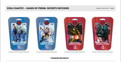 Chaotic - Dawn of Perim: Secrets Decoded - Foundation Deck (Pre-Order)