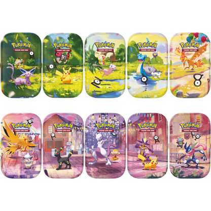 Pokemon 30th Celebration - Mini Tin Display (Day & Night) (Pre-Order) - Oct 2