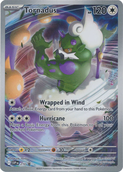 Tornadus - SVP210 - Illustration Rare Promo