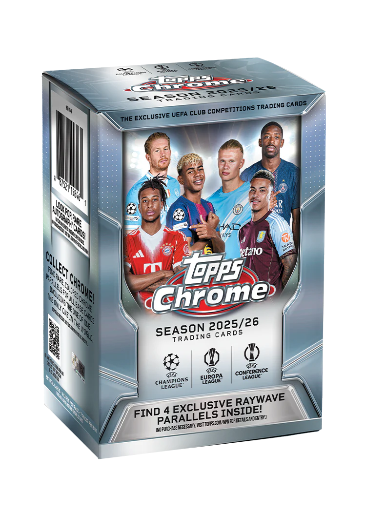 2025-26 Topps Chrome UEFA Club Competitions Soccer - Value Box