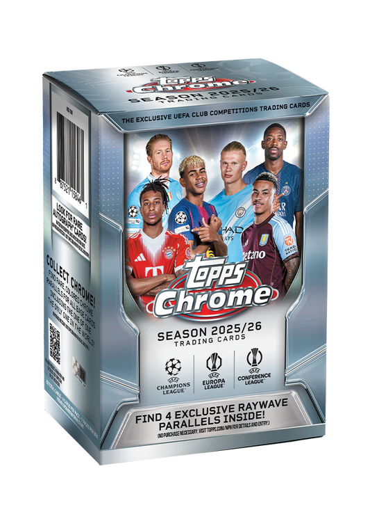 2025-26 Topps Chrome UEFA Club Competitions Soccer - Value Box
