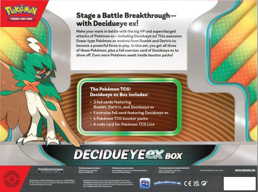 Pokemon Decidueye ex - Collection Box